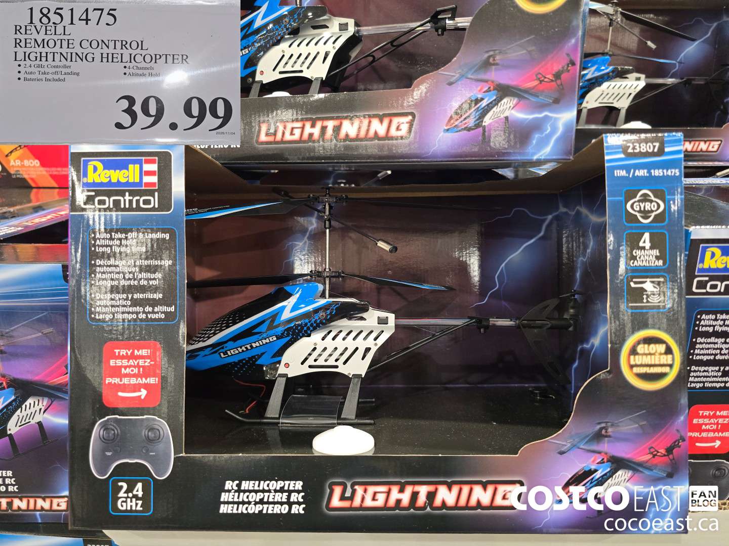 1851475 REVELL REMOTE CONTROL LIGHTNING HELICOPTER $39.99