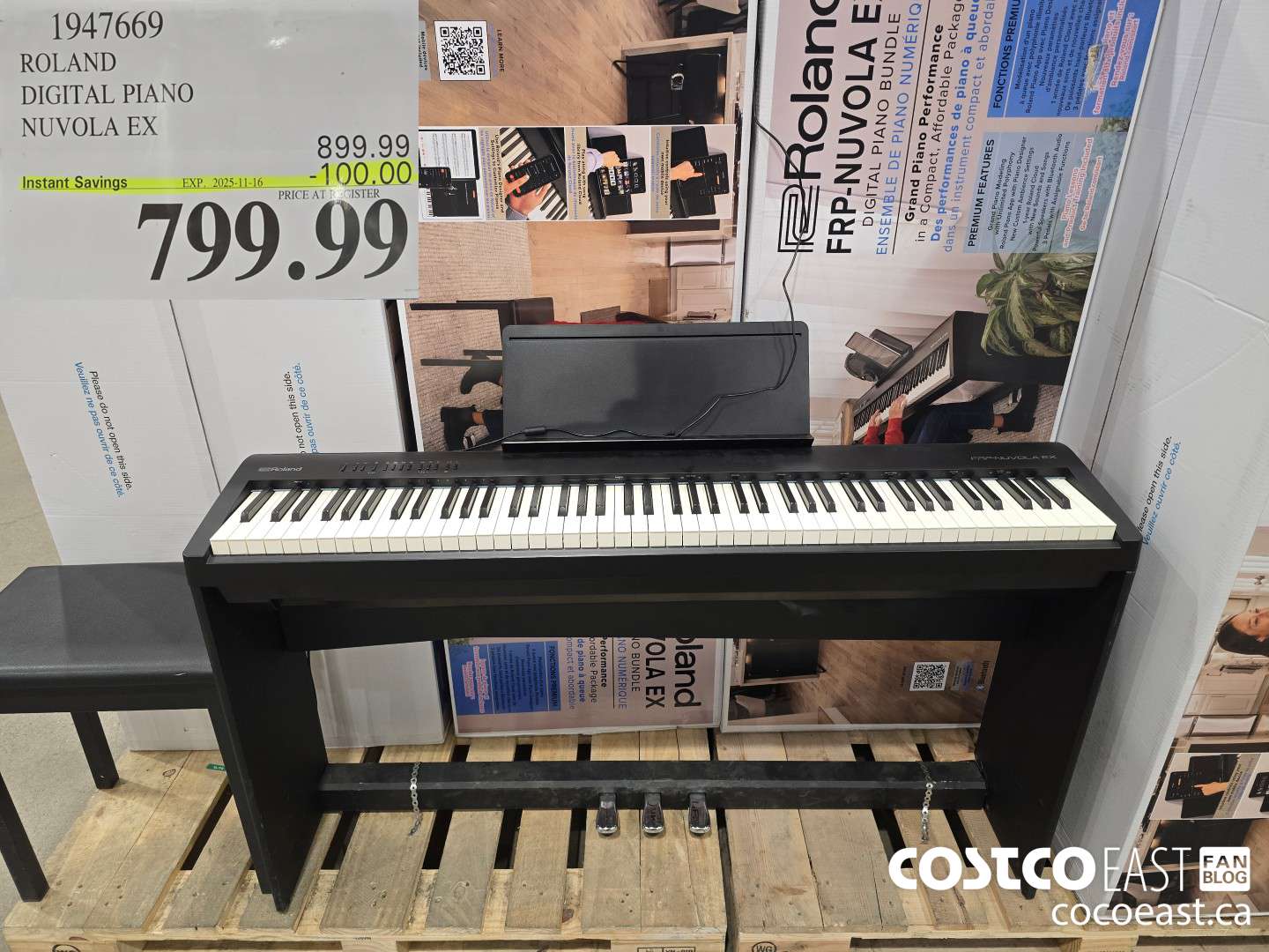 1947669 ROLAND DIGITAL PIANO NUVOLA EX ($100.00 INSTANT SAVINGS EXPIRES ON 2025-11-16) $799.99