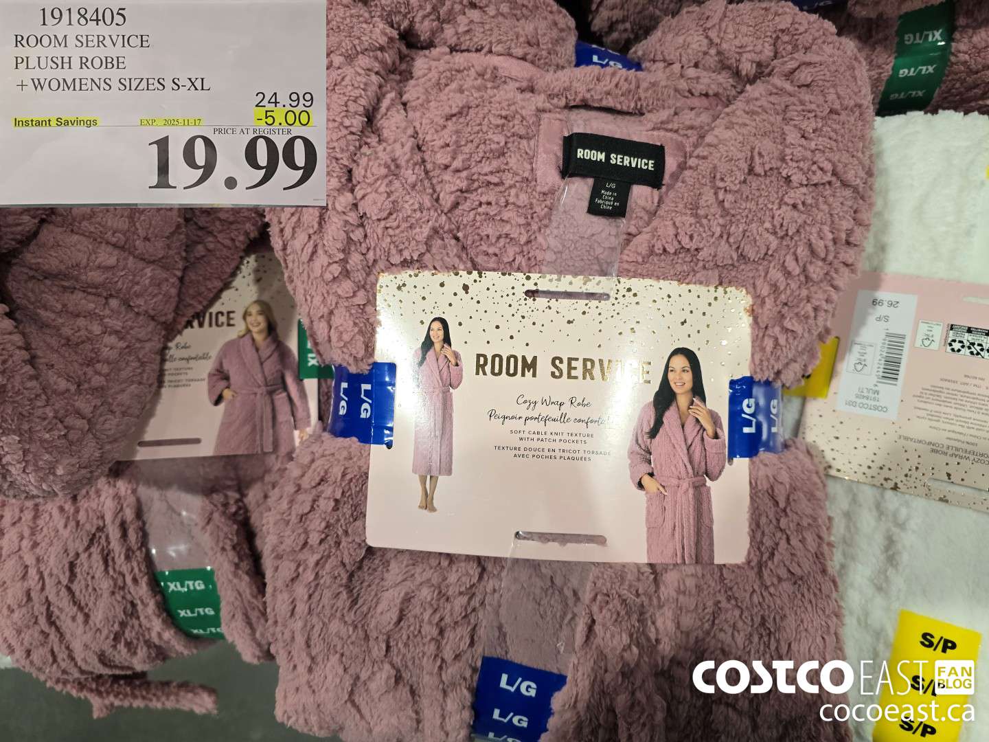 1918405 ROOM SERVICE JACQUARD ROBE +WOMENS SIZES S-XL ($5.00 INSTANT SAVINGS EXPIRES ON 2025-11-17) $19.99