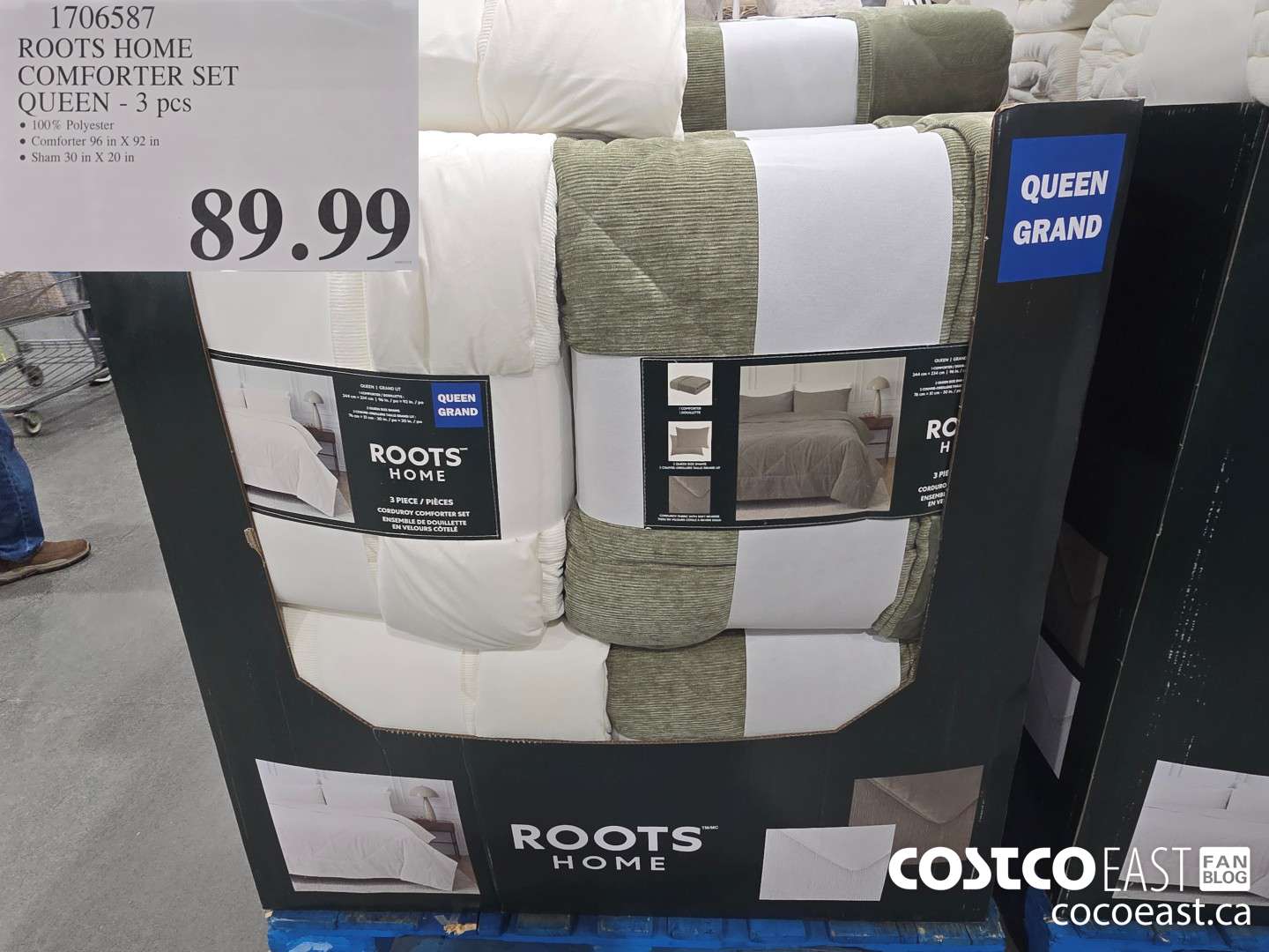 1706587 ROOTS HOME COMFORTER SET QUEEN - 3 pcs $89.99