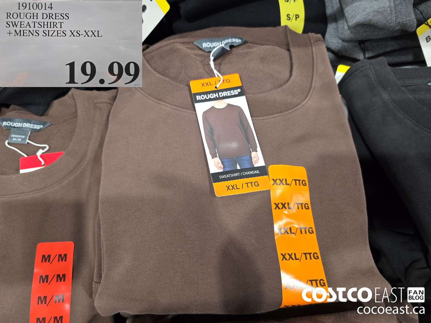 1910014 ROUGH DRESS SWEATSHIRT + MENS SIZES XS-XXL $19.99