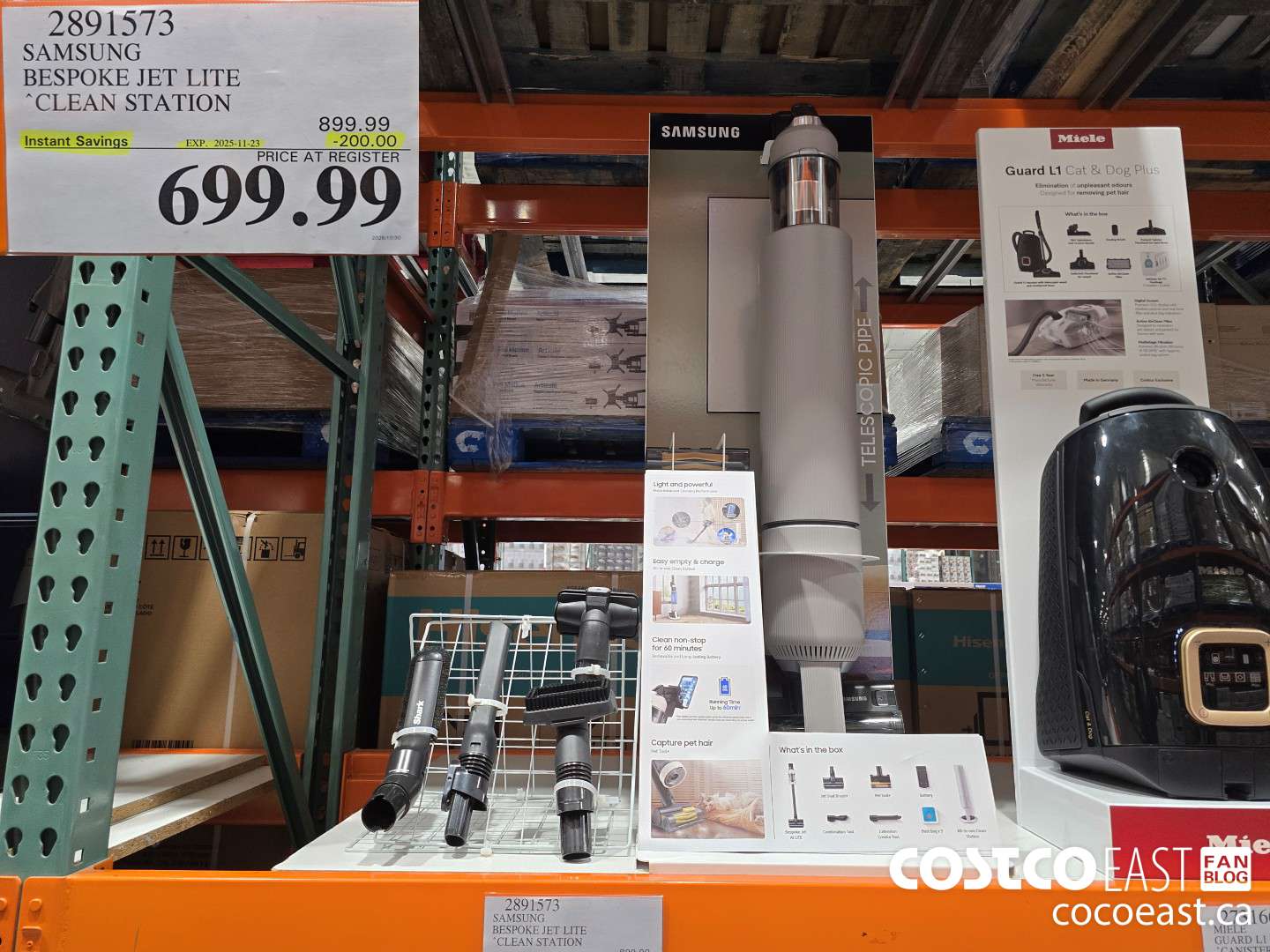 2891573 SAMSUNG BESPOKE JET LITE “CLEAN STATION ($200.00 INSTANT SAVINGS EXPIRES ON 2025-11-23) $699.99