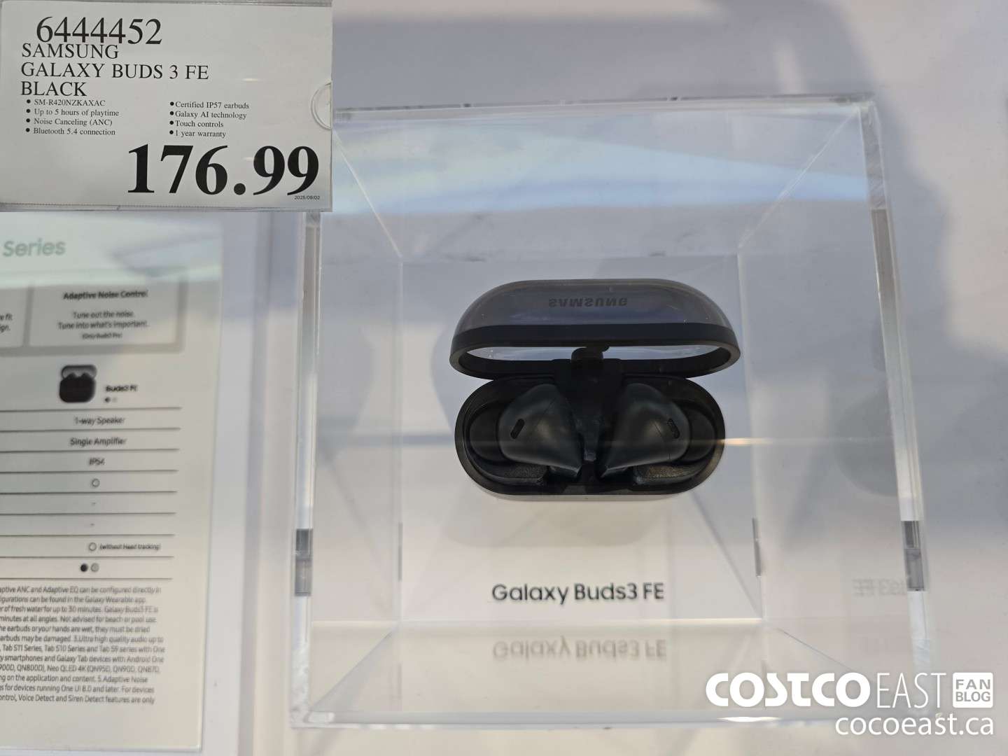 6444452 SAMSUNG GALAXY BUDS 3 FE BLACK $176.99