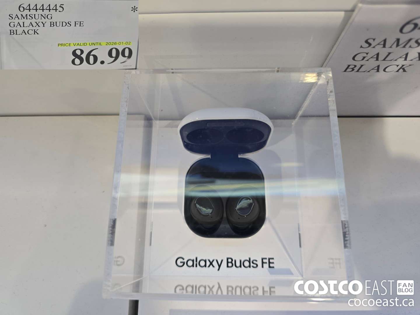 6444445 SAMSUNG GALAXY BUDS FE BLACK $86.99