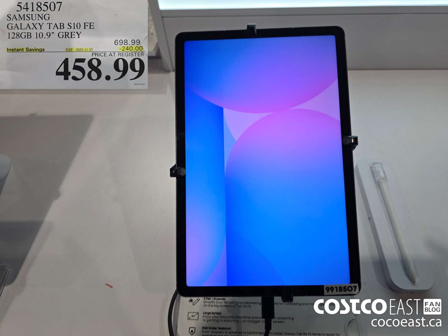 5418507 SAMSUNG GALAXY TAB S10 FE 128GB 10.9