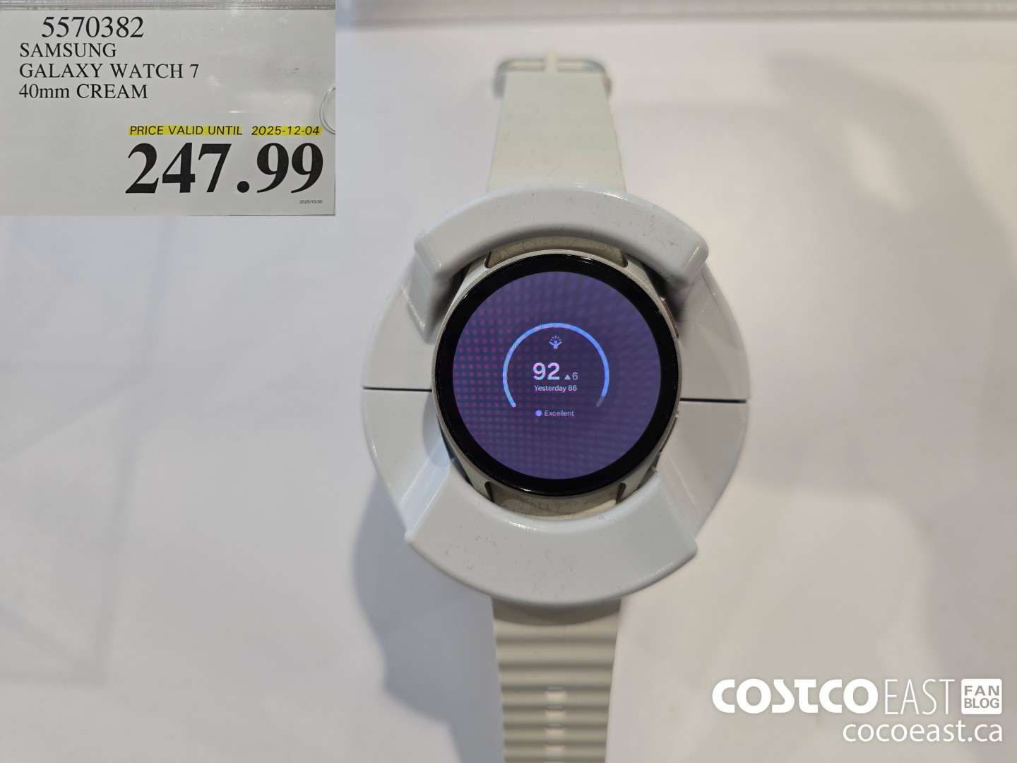 5570382 SAMSUNG GALAXY WATCH 7 40mm CREAM $247.99