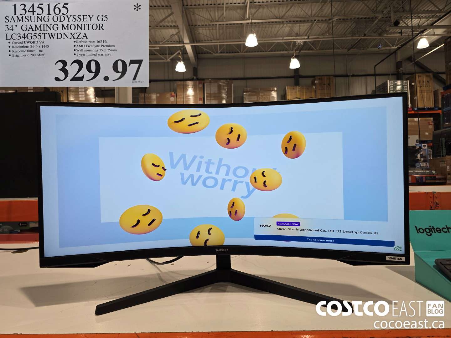 1345165 SAMSUNG ODYSSEY G5 34