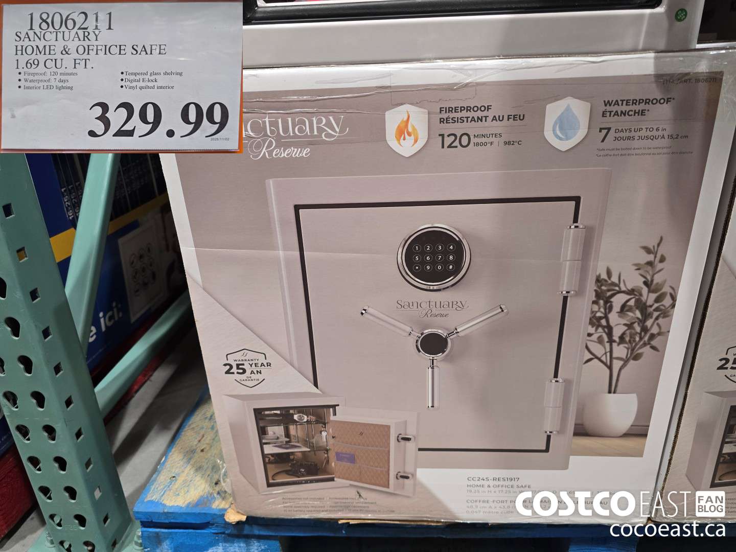 1806211 SANCTUARY HOME & OFFICE SAFE 1.69 CU. FT. $329.99