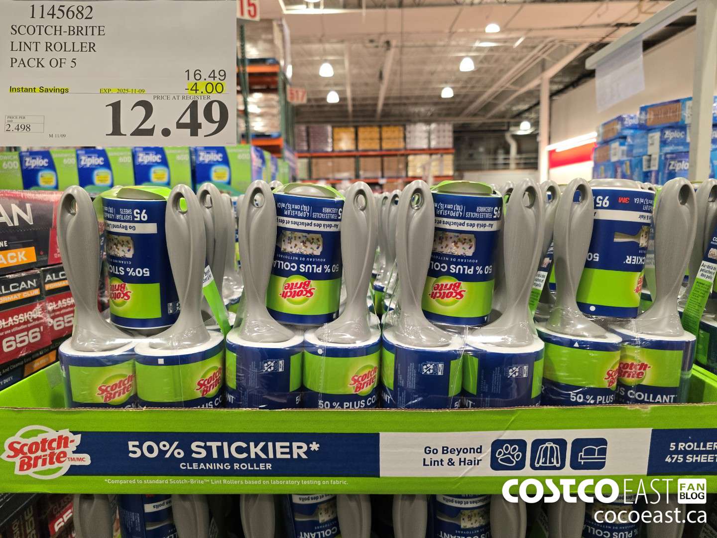 1145682 SCOTCH-BRITE LINT ROLLER PACK OF 5 ($4.00 INSTANT SAVINGS EXPIRES ON 2025-11-09) $12.49