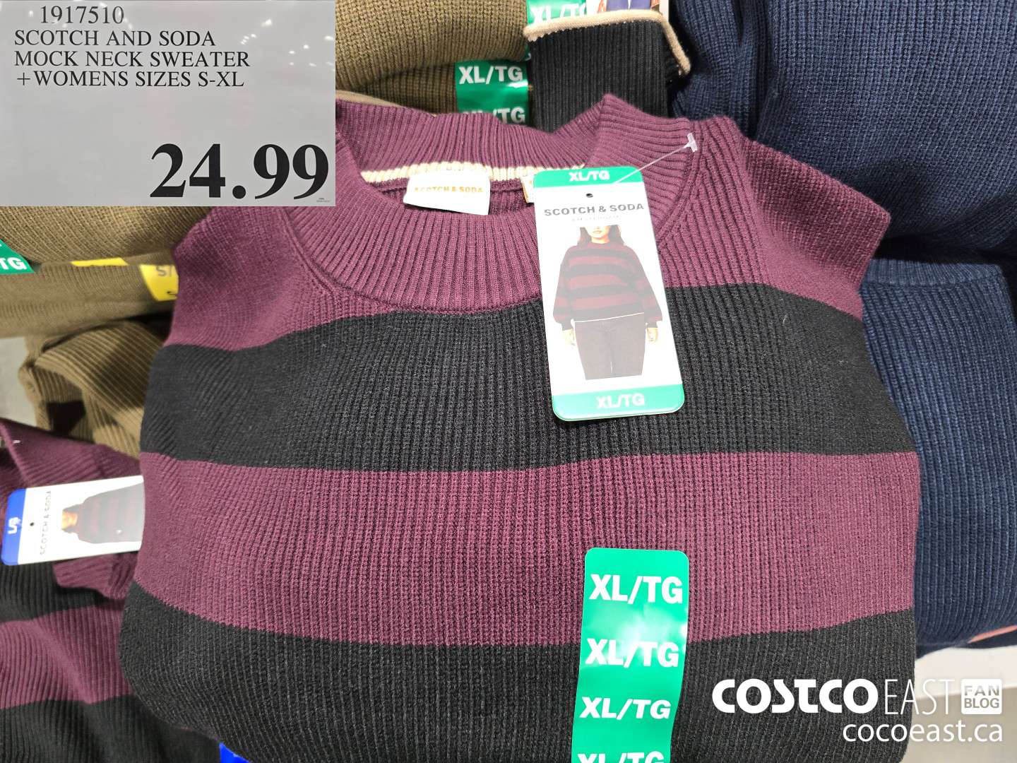 1917510 SCOTCH AND SODA MOCK NECK SWEATER +WOMENS SIZES S-XL $24.99