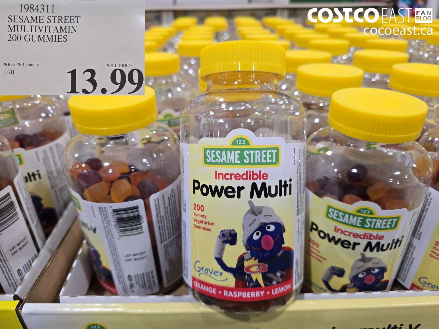 1984311 SESAME STREET MULTIVITAMIN 200 GUMMIES $13.99