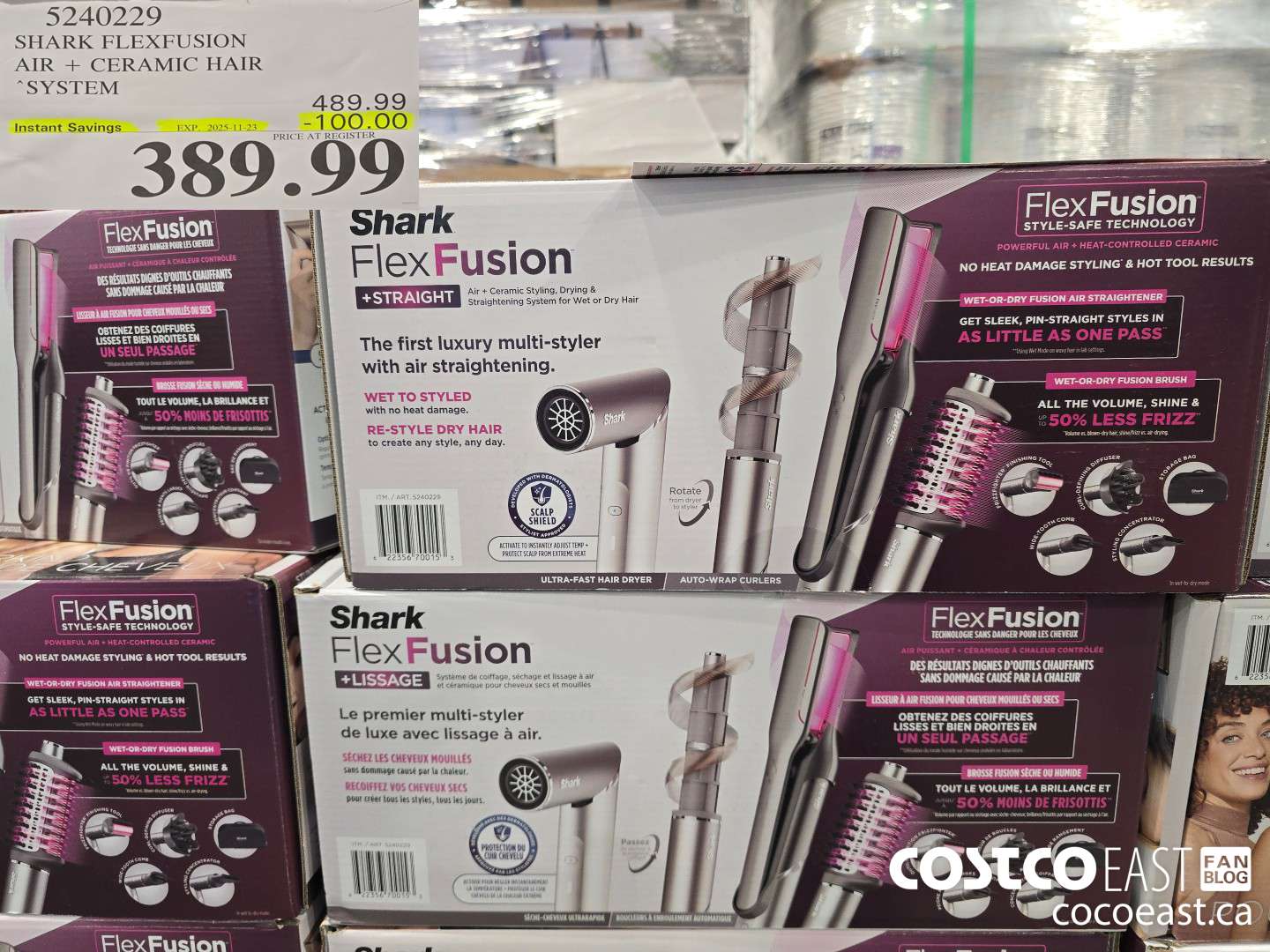 5240229 SHARK FLEXFUSION AIR + CERAMIC HAIR SYSTEM ($100.00 INSTANT SAVINGS EXPIRES ON 2025-11-23) $389.99