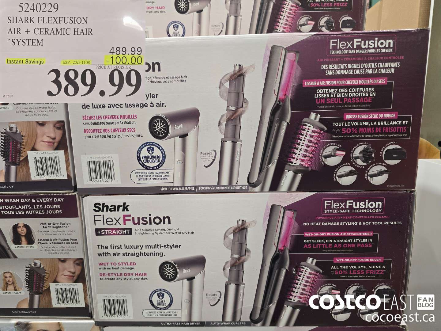 5240229 SHARK FLEXFUSION AIR + CERAMIC HAIR SYSTEM ($100.00 INSTANT SAVINGS EXPIRES ON 2025-11-30) $389.99