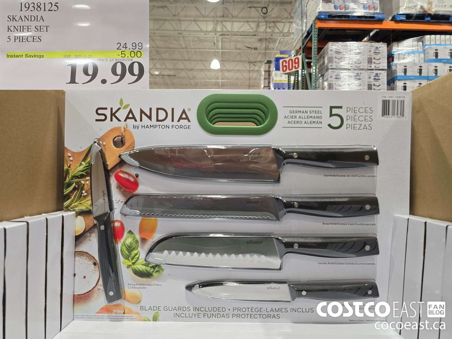 1938125 SKANDIA KNIFE SET 6 PIECES ($5.00 INSTANT SAVINGS EXPIRES ON 2025-11-23) $19.99