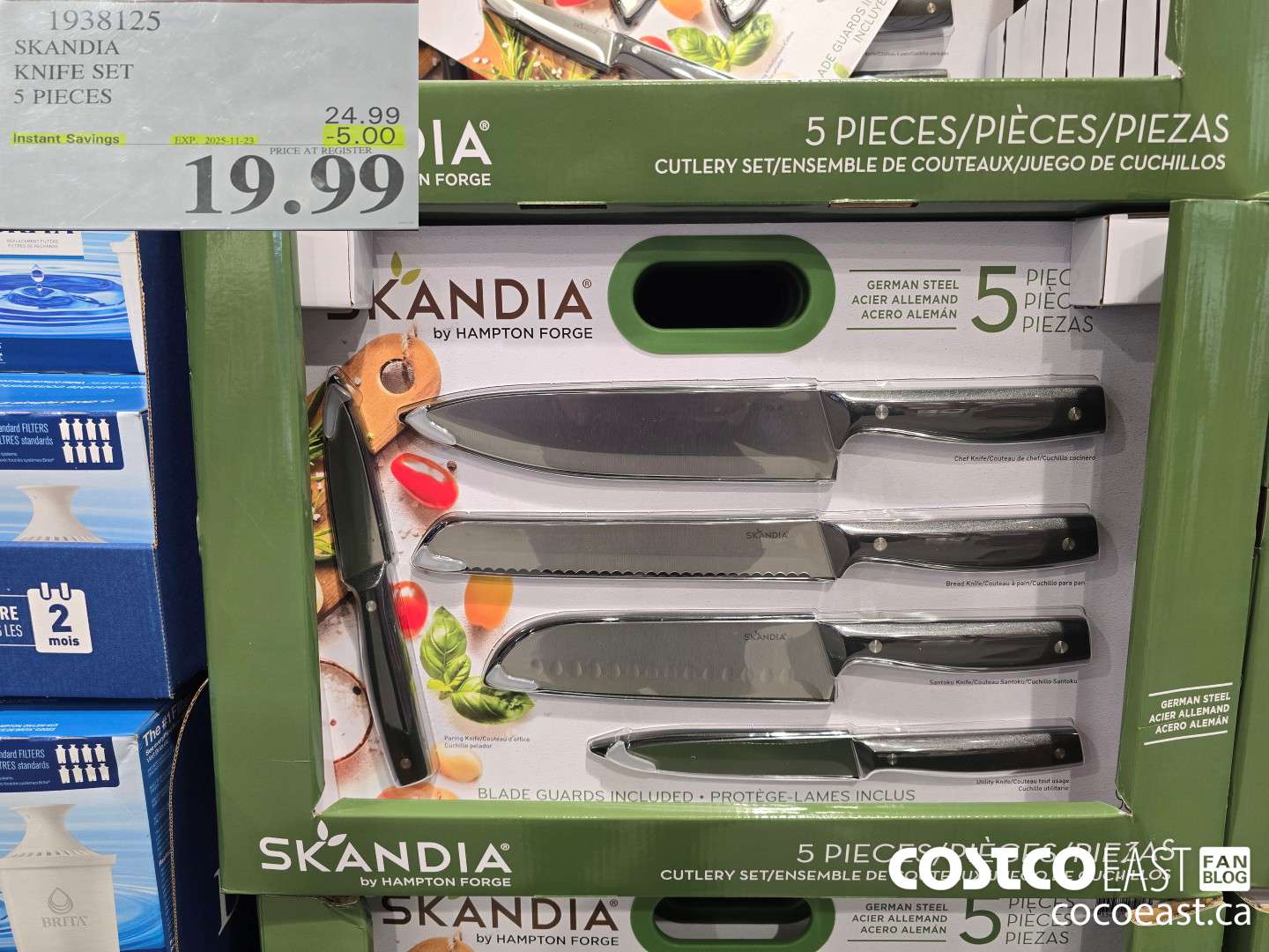 1938125 SKANDIA KNIFE SET 6 PIECES ($5.00 INSTANT SAVINGS EXPIRES ON 2025-11-23) $19.99
