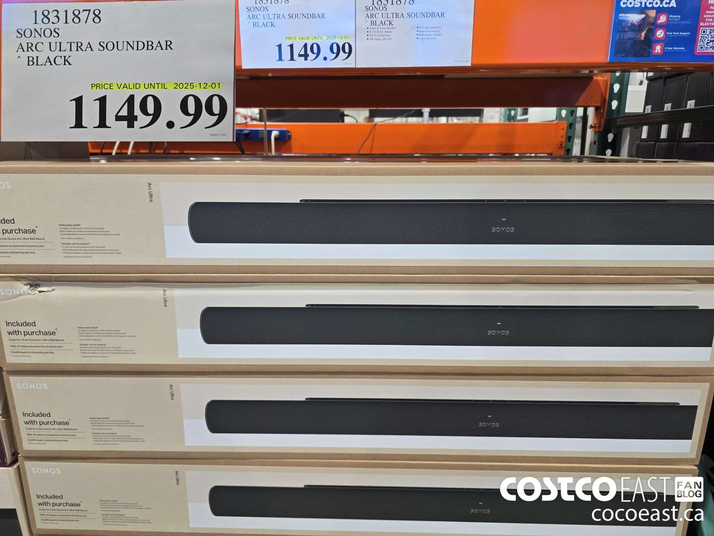1831878 SONOS ARC ULTRA SOUNDBAR BLACK $1149.99
