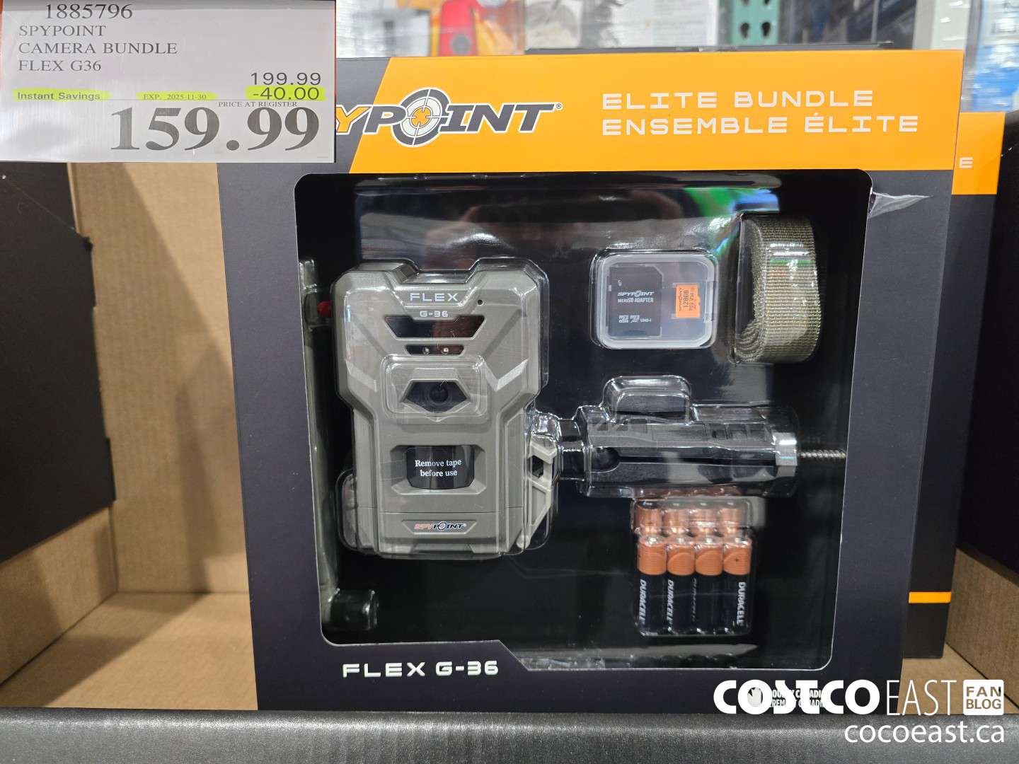 1885796 SPYPOINT CAMERA BUNDLE FLEX G36 ($40.00 INSTANT SAVINGS EXPIRES ON 2025-11-30) $159.99