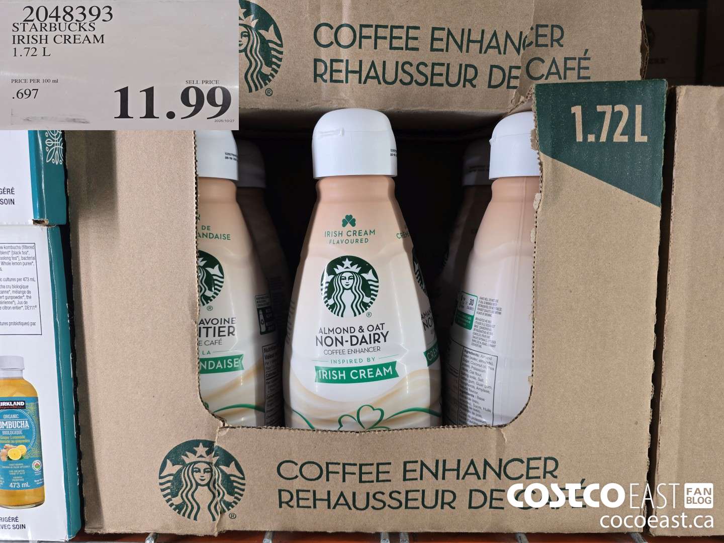 2048393 STARBUCKS IRISH CREAM 1.72 L $11.99