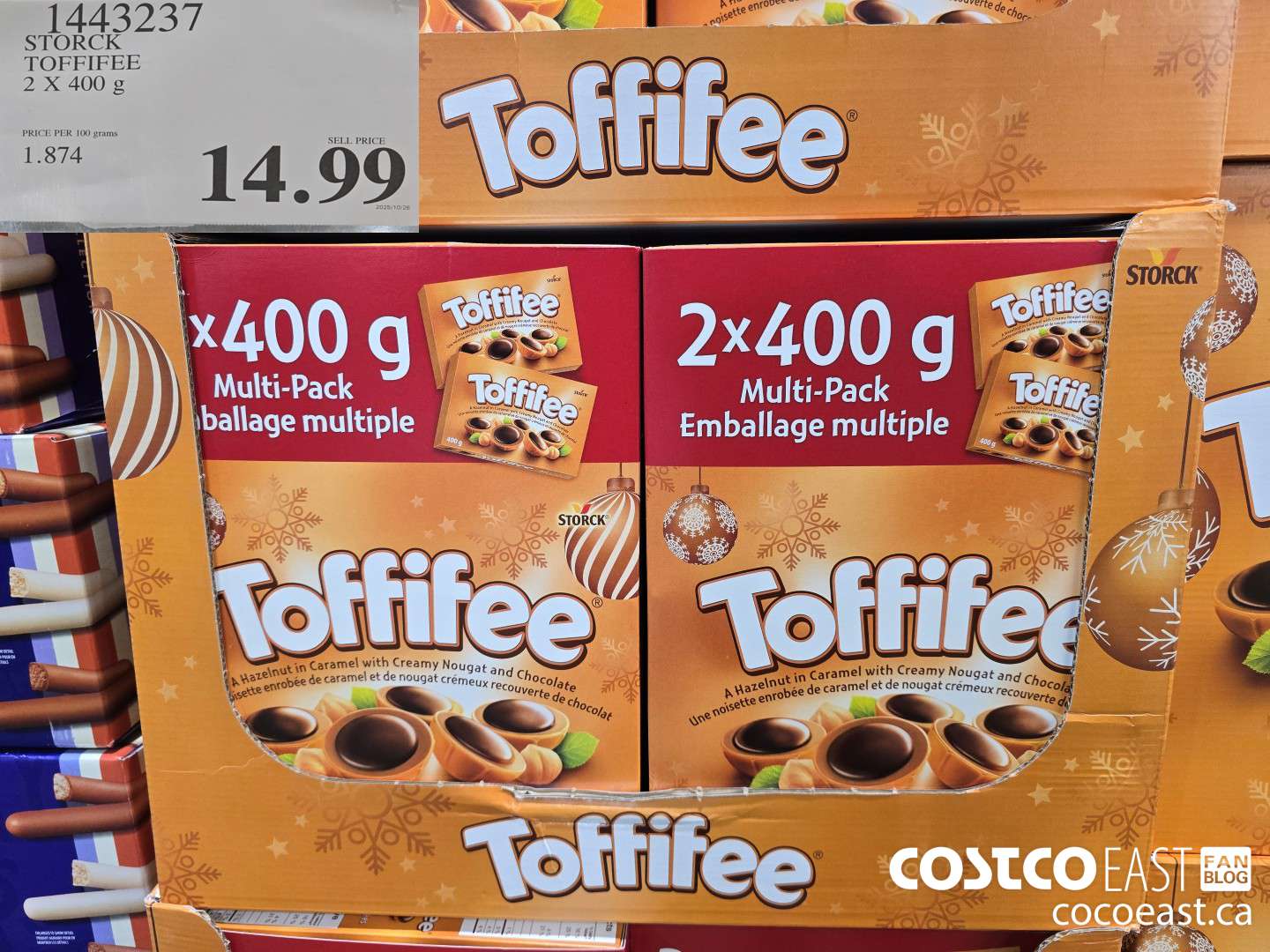 1443237 STORCK TOFFIFEE 2 x 400 g $14.99