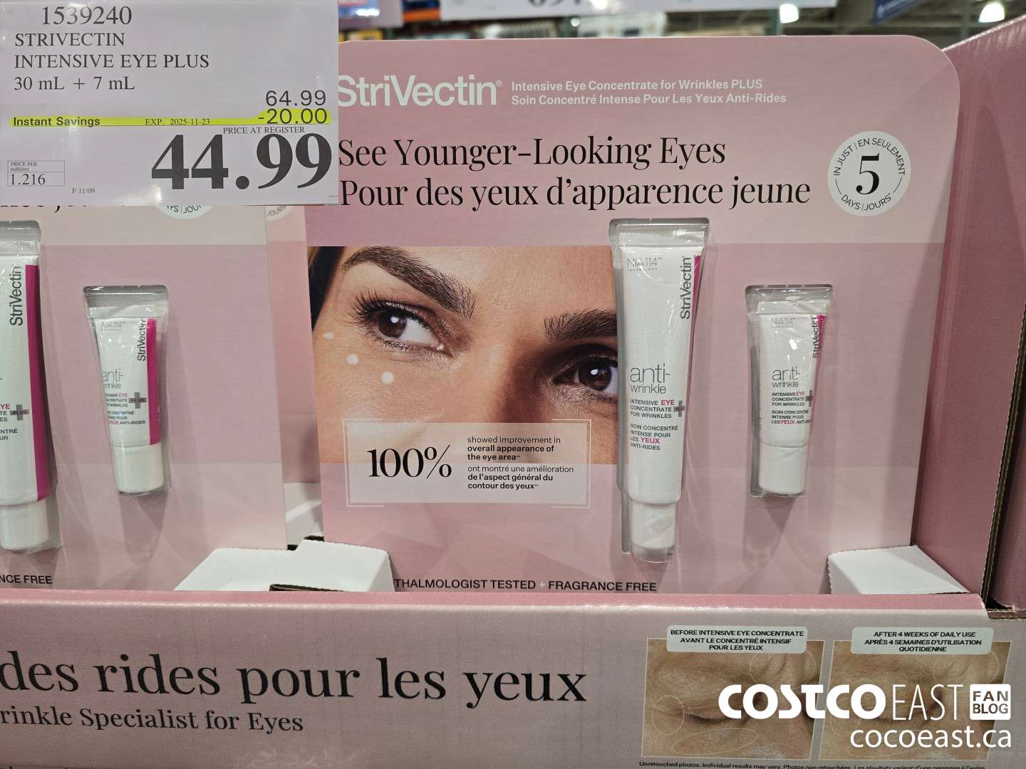 1539240 STRIVECTIN INTENSIVE EYE PLUS 30 mL + 7 mL ($20.00 INSTANT SAVINGS EXPIRES ON 2025-11-23) $44.99