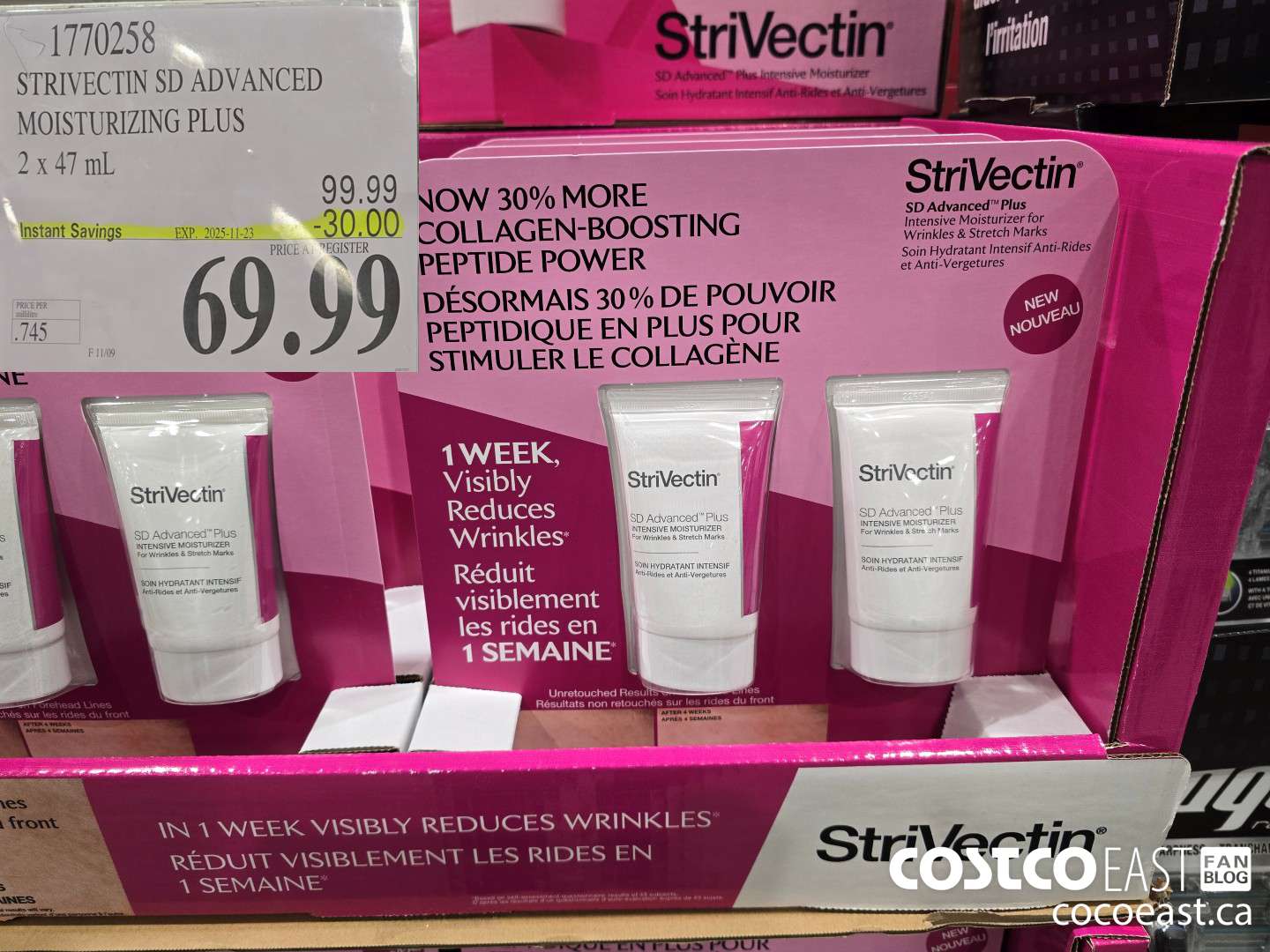 1770258 STRIVECTIN SD ADVANCED MOISTURIZING PLUS 2 x 47 mL ($30.00 INSTANT SAVINGS EXPIRES ON 2025-11-23) $69.99