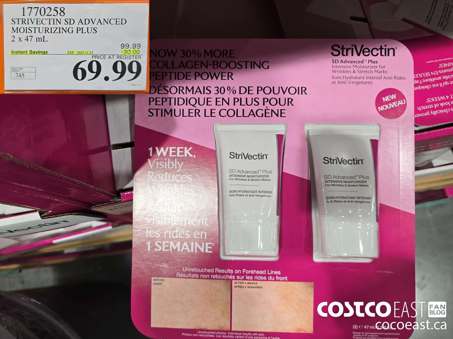 1770258 STRIVECTIN SD ADVANCED MOISTURIZING PLUS 2 x 47 mL ($30.00 INSTANT SAVINGS EXPIRES ON 2025-11-23) $69.99