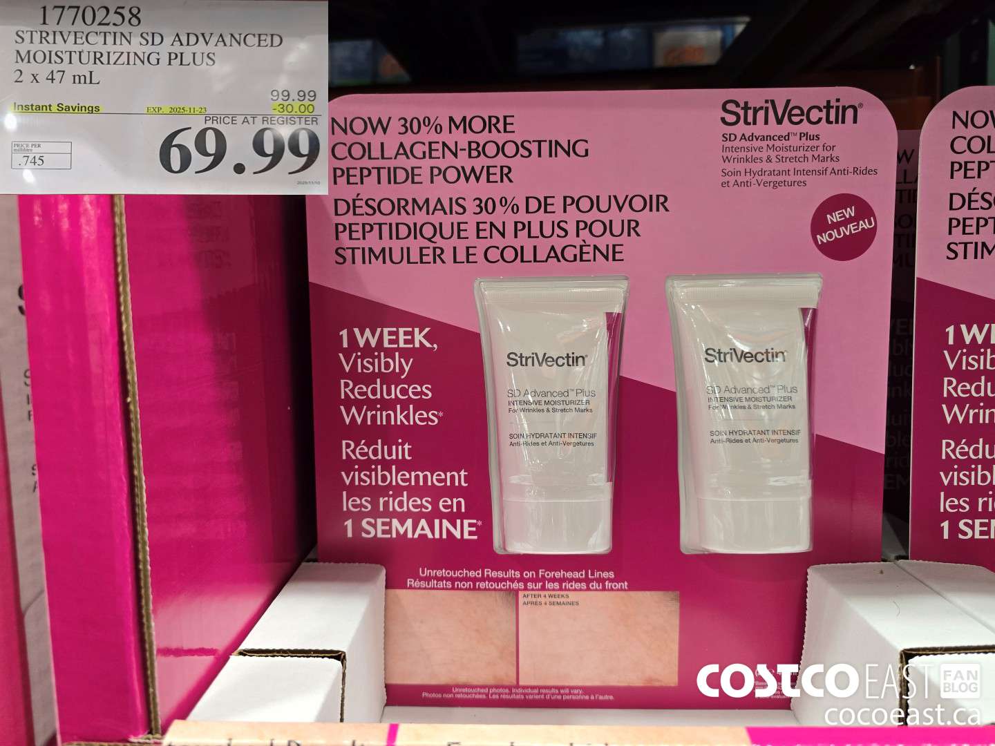 1770258 STRIVECTIN SD ADVANCED MOISTURIZING PLUS 2 x 47 mL ($30.00 INSTANT SAVINGS EXPIRES ON 2025-11-23) $69.99