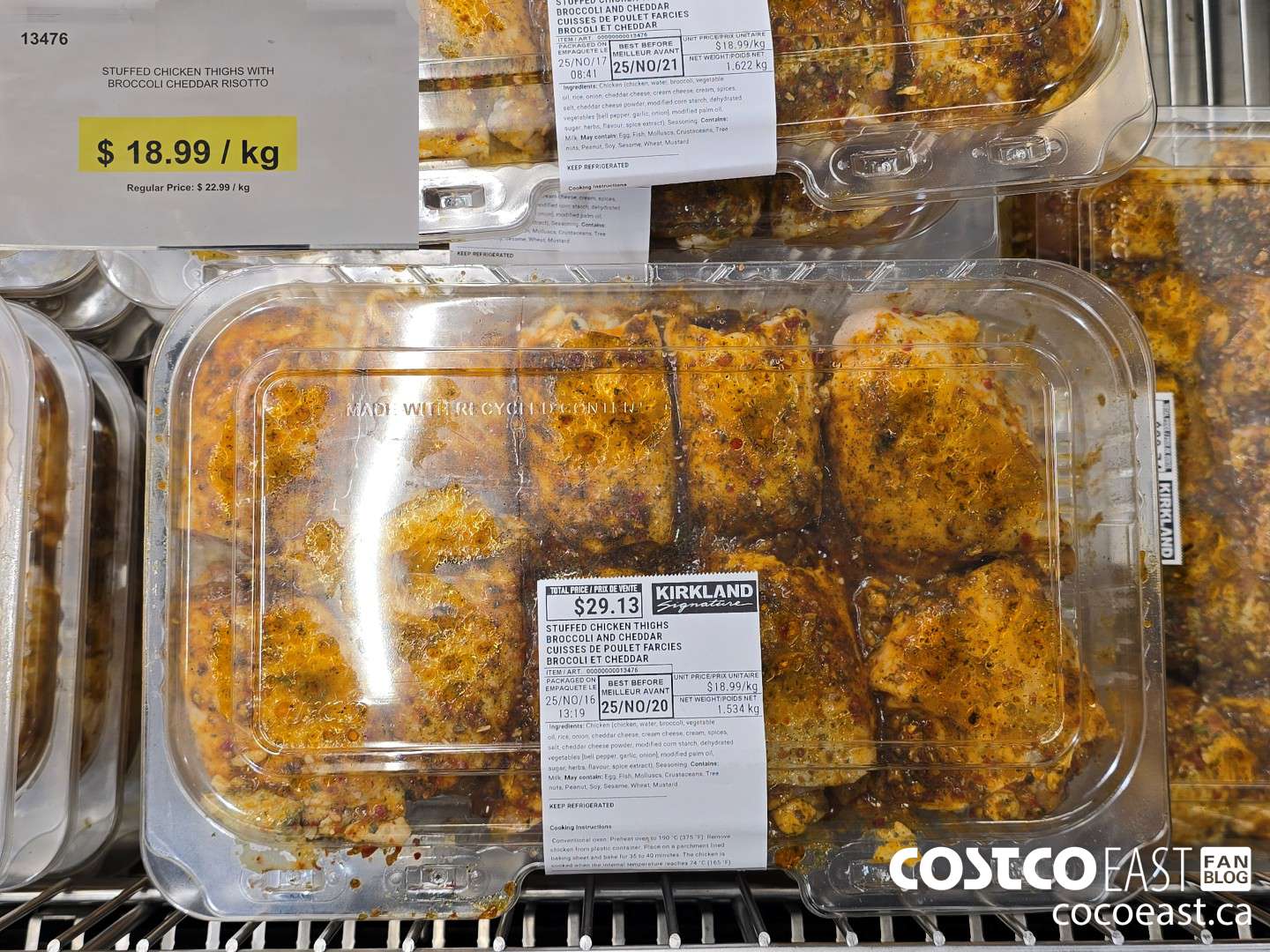 13476 STUFFED CHICKEN THIGHS WITH BROCCOLI CHEDDAR RISOTTO *** DISCOUNT PER KG*** ($4.00 INSTANT SAVINGS)