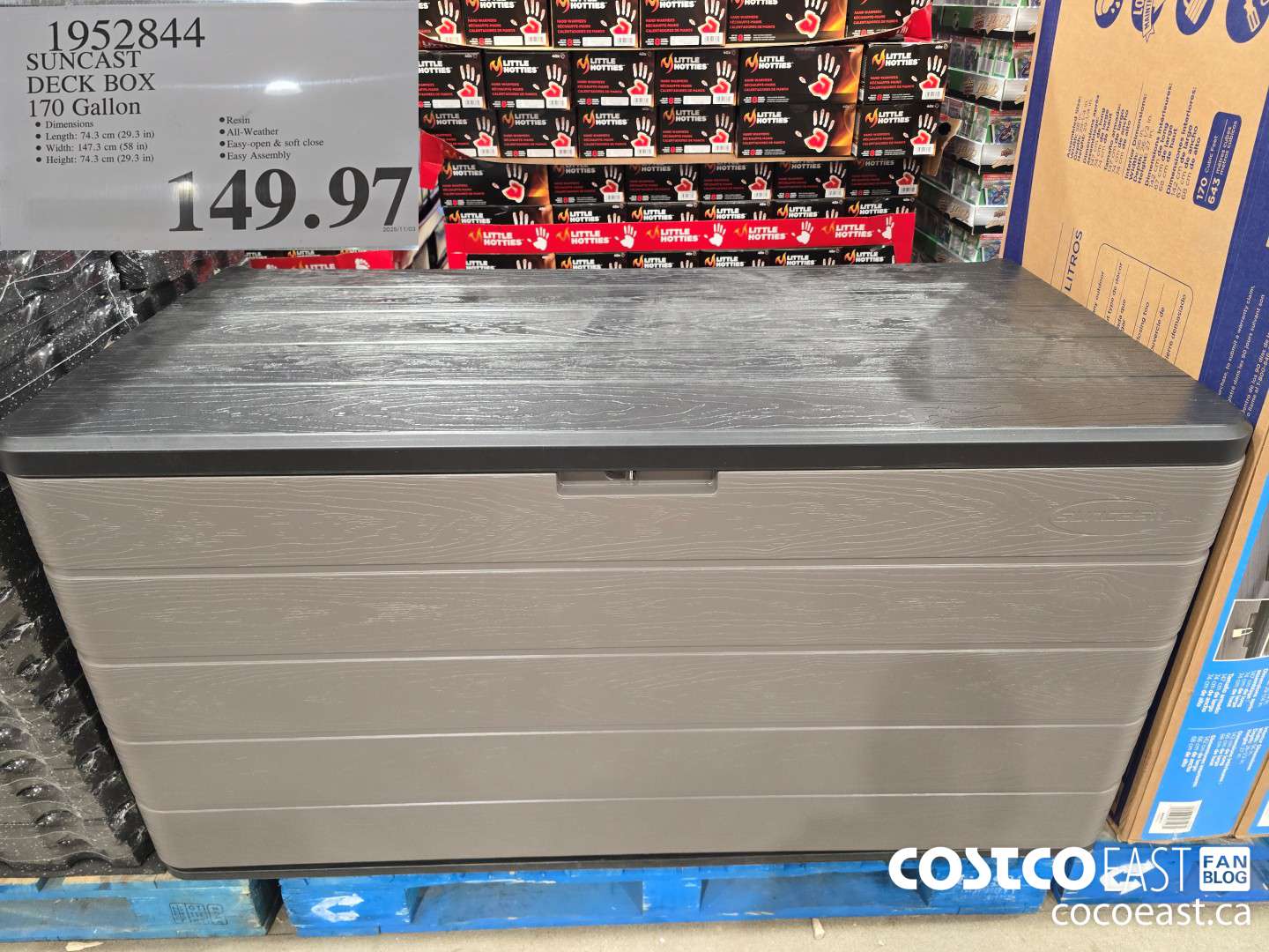 1952844 SUNCAST DECK BOX 170 Gallon $149.97