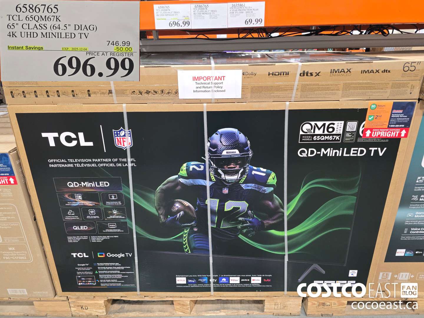 6586765 TCL 65QM67K 65