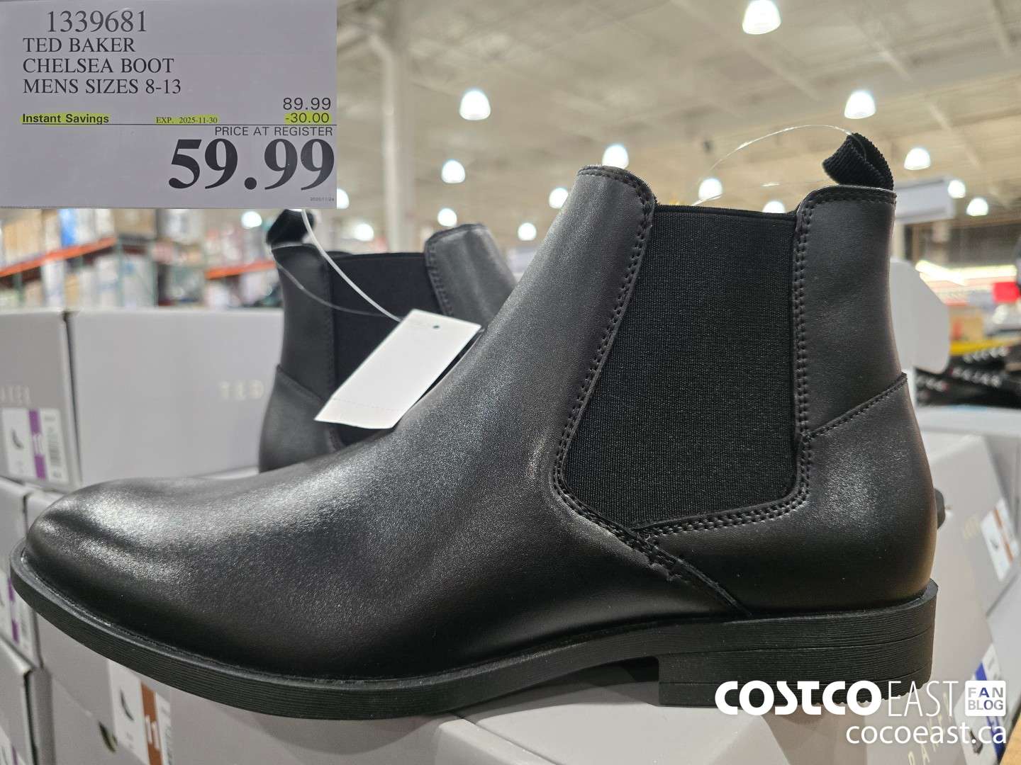 1339681 TED BAKER CHELSEA BOOT MENS SIZES 8-13 ($30.00 INSTANT SAVINGS EXPIRES ON 2025-11-30) $59.99