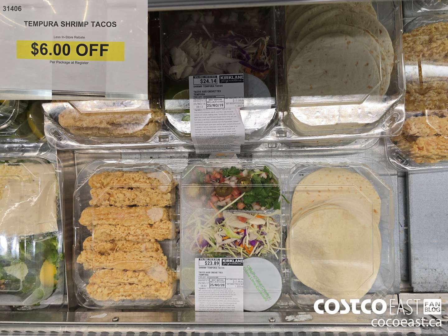 31406 TEMPURA SHRIMP TACOS ($6.00 INSTANT SAVINGS)