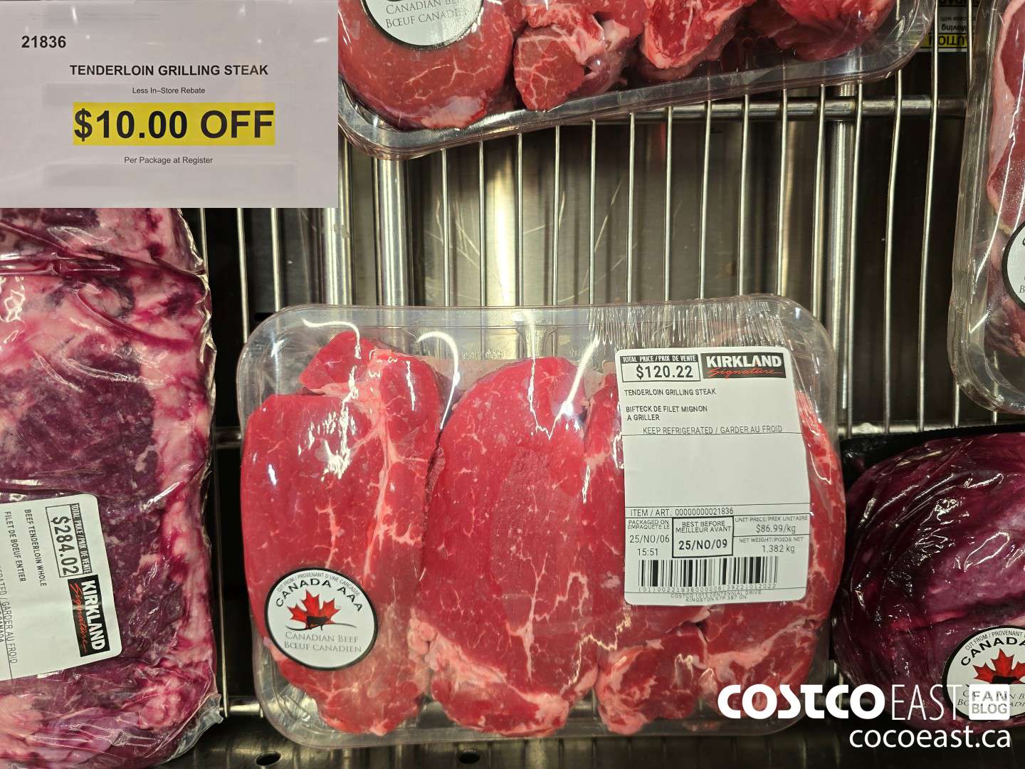 21836 TENDERLOIN GRILLING STEAK ($10.00 INSTANT SAVINGS)