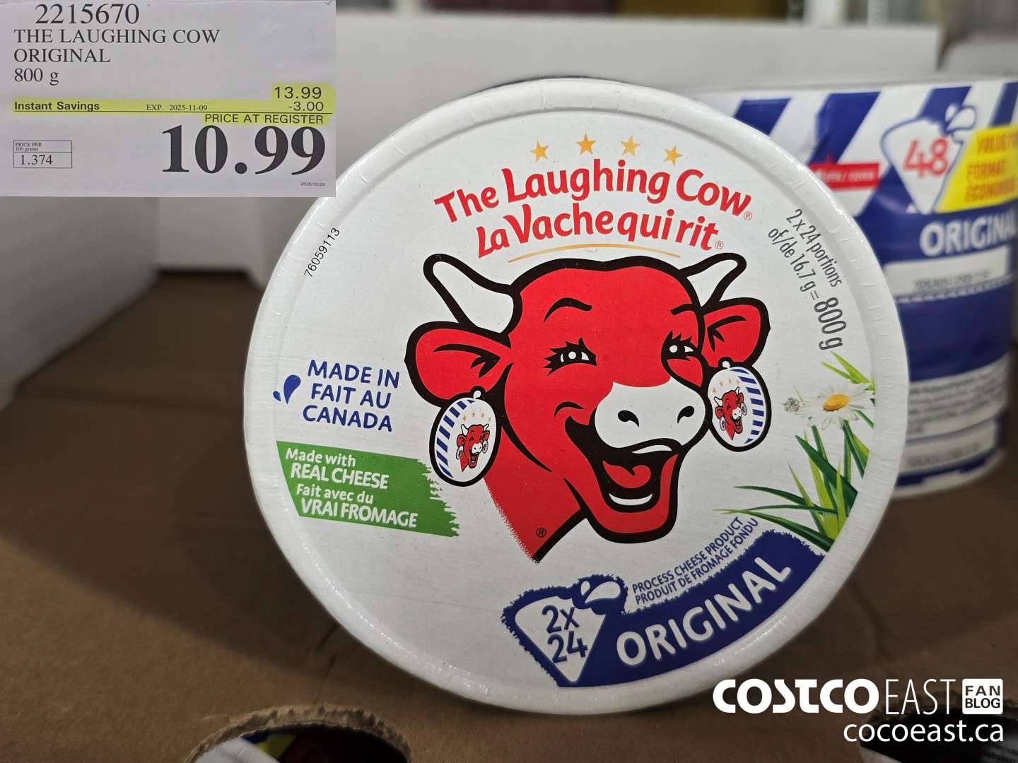 2215670 THE LAUGHING COW ORIGINAL 800 G ($3.00 INSTANT SAVINGS EXPIRES ON 2025-11-09) $10.89