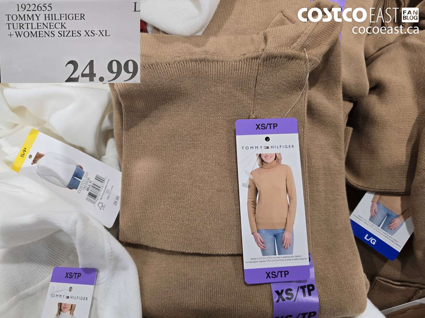 1922655 TOMMY HILFIGER TURTLENECK +WOMENS SIZES XS-XL $24.99