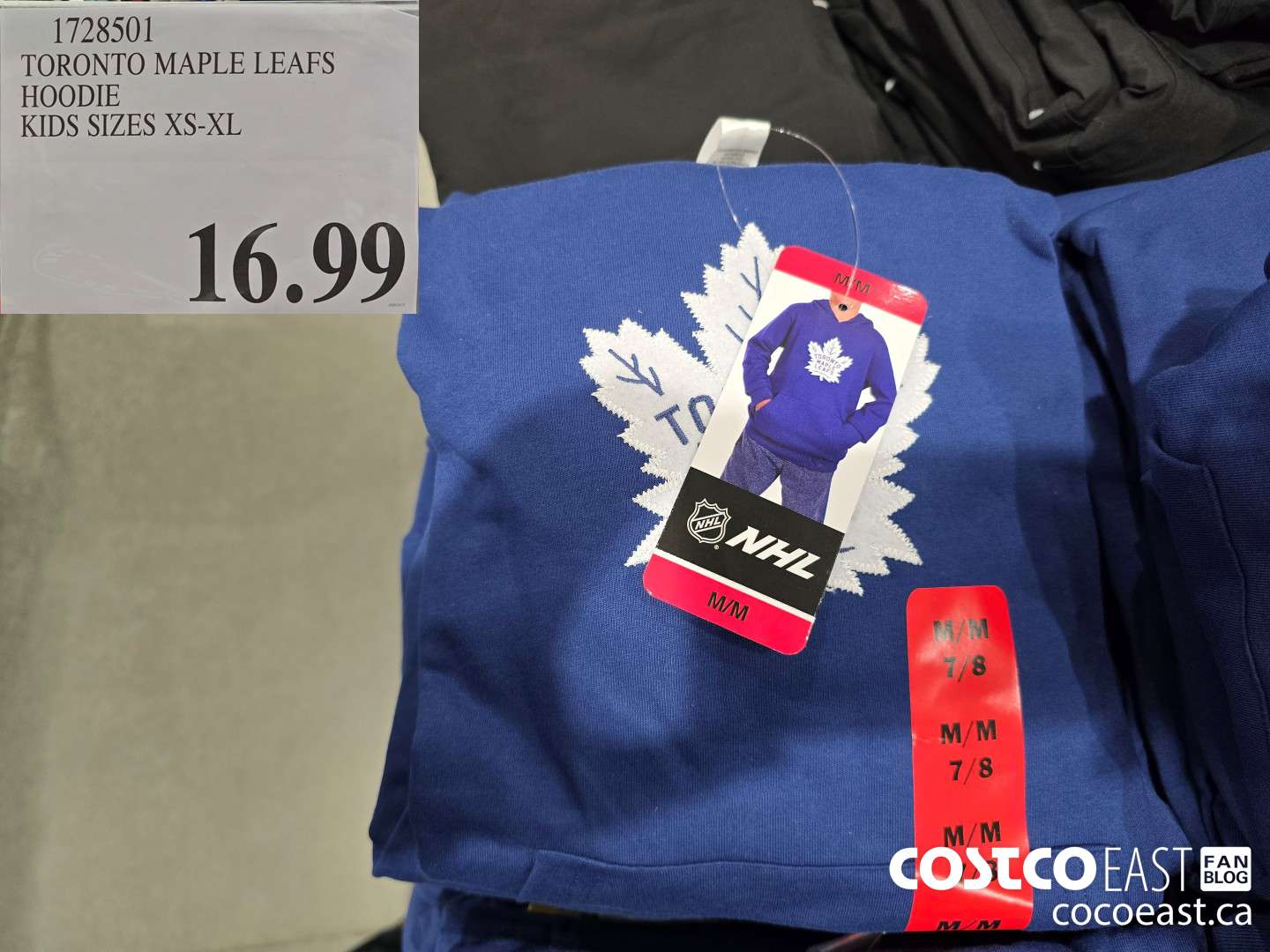 1728501 TORONTO MAPLE LEAFS HOODIE KIDS SIZES XS-XL $16.99