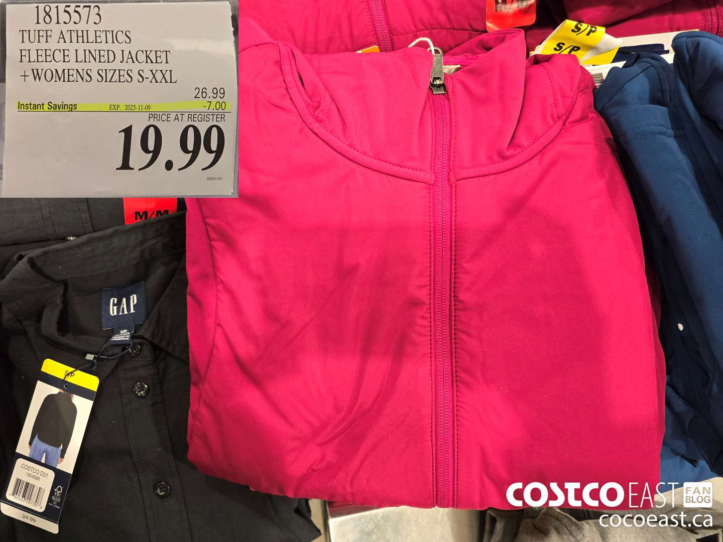 1815573 TUFF ATHETICS FLEECE LINED JACKET +WOMENS SIZES S-XXL ($7.00 INSTANT SAVINGS EXPIRES ON 2025-11-09) $19.99