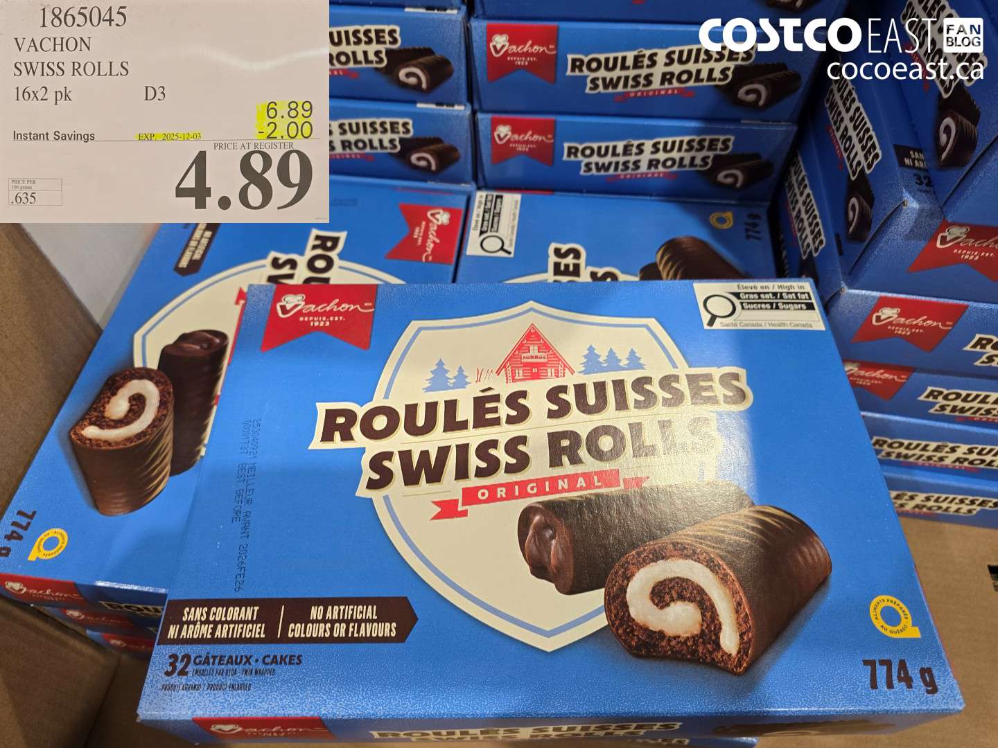 1865045 VACHON SWISS ROLLS 16x2 pk D3 ($2.00 INSTANT SAVINGS EXPIRES ON 2025-12-03) $4.89