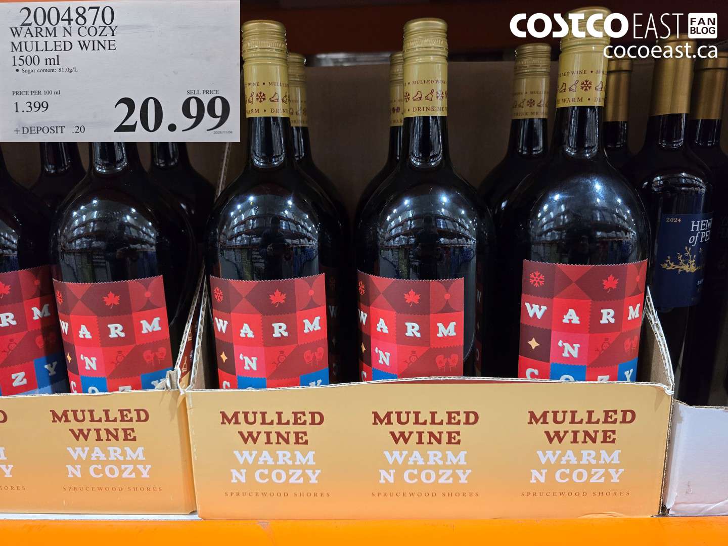 2004870 WARM N COZY MULLED WINE 1500 m $20.99