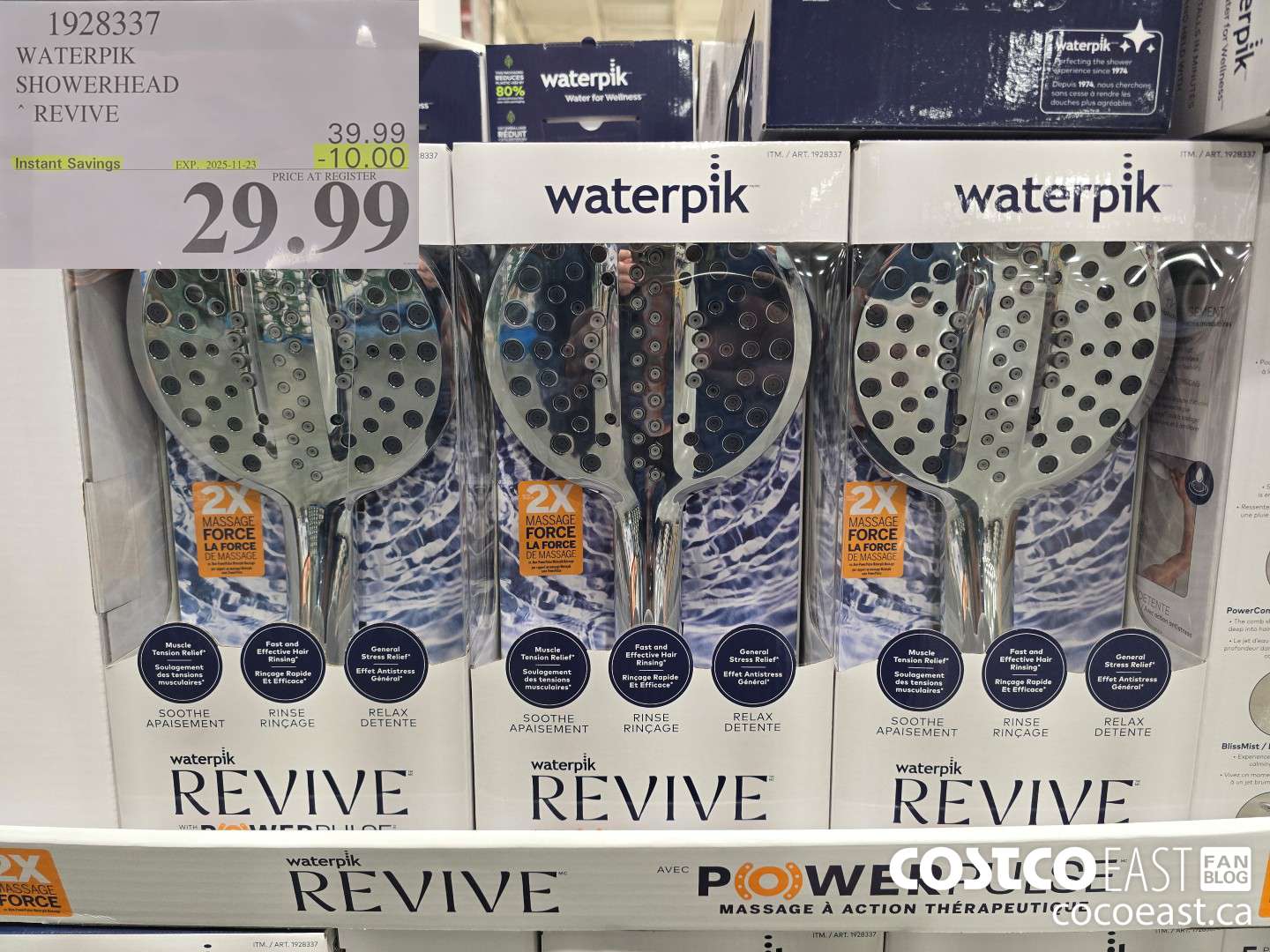 1928337 WATERPIK SHOWERHEAD REVIVE ($10.00 INSTANT SAVINGS EXPIRES ON 2025-11-23) $29.99