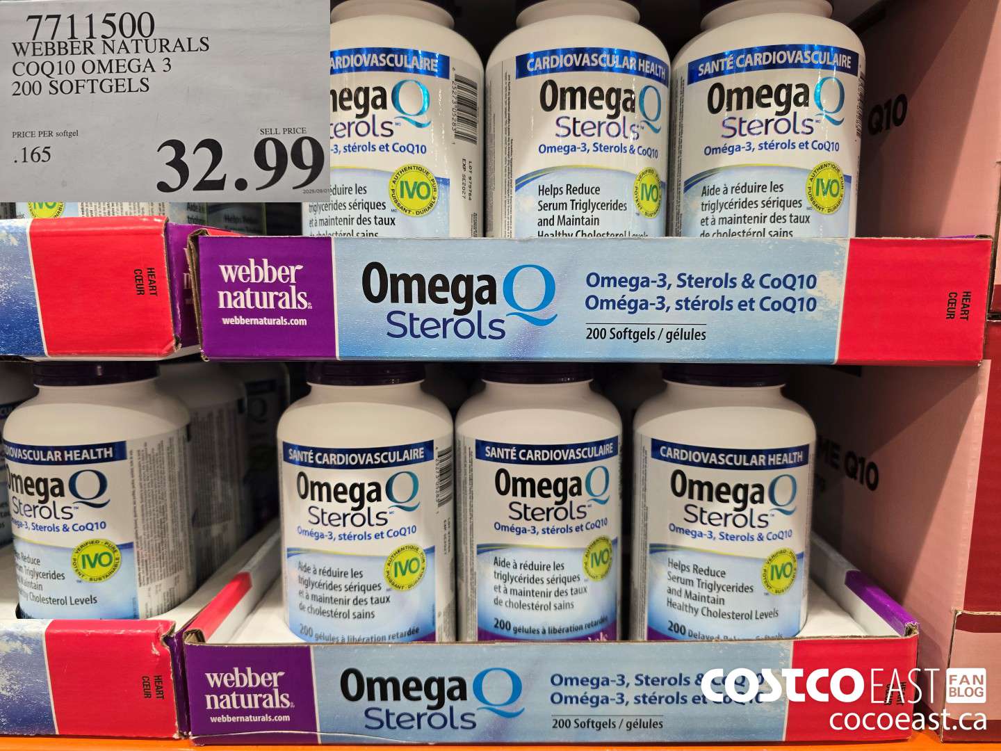 7711500 WEBBER NATURALS COQ10 OMEGA 3 200 SOFTGELS $32.99