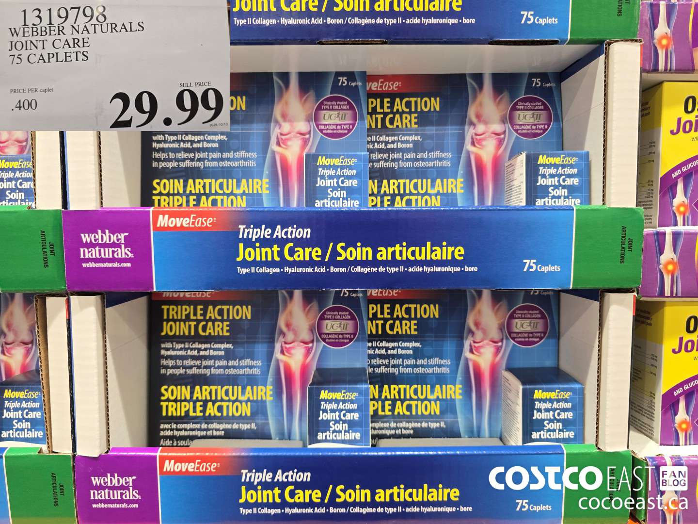 1319798 WEBBER NATURALS JOINT CARE 75 CAPLETS $29.99
