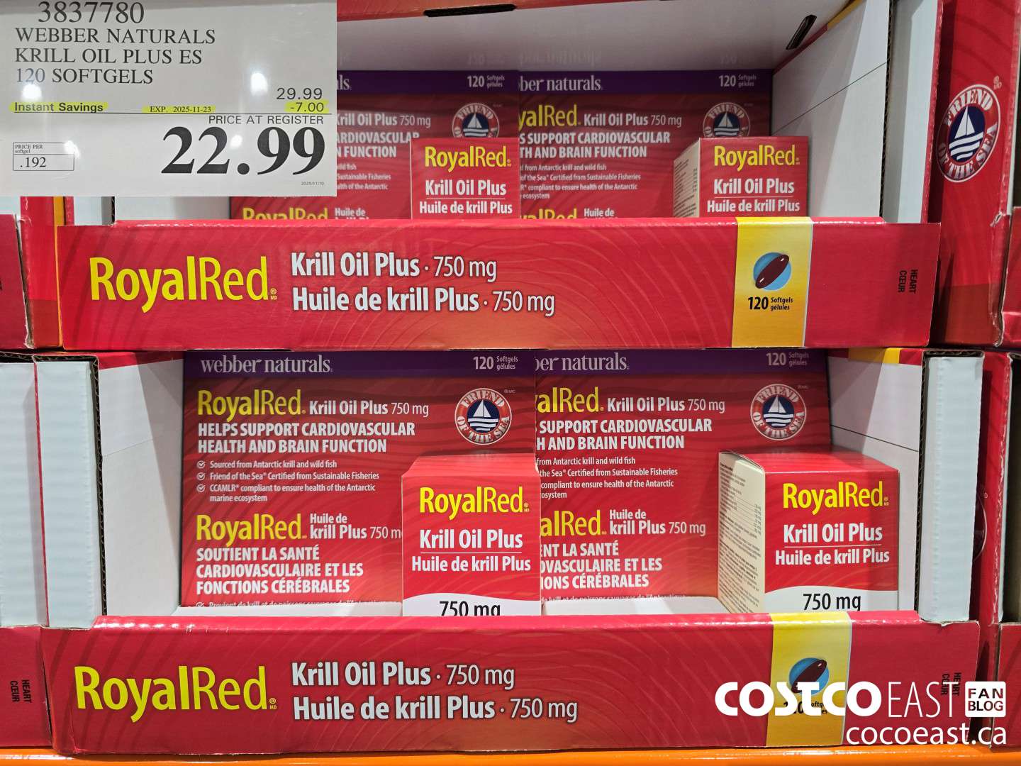 3837780 WEBBER NATURALS KRILL OIL PLUS ES 120 SOFTGELS ($7.00 INSTANT SAVINGS EXPIRES ON 2025-11-23) $22.99