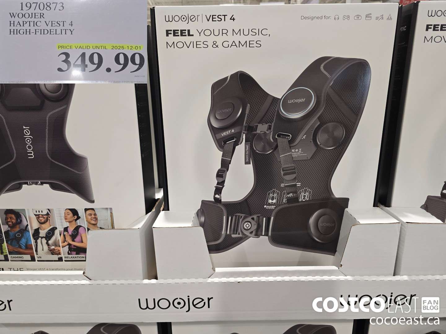 1970873 WOOJER HAPTIC VEST 4 HIGH-FIDELITY $349.99