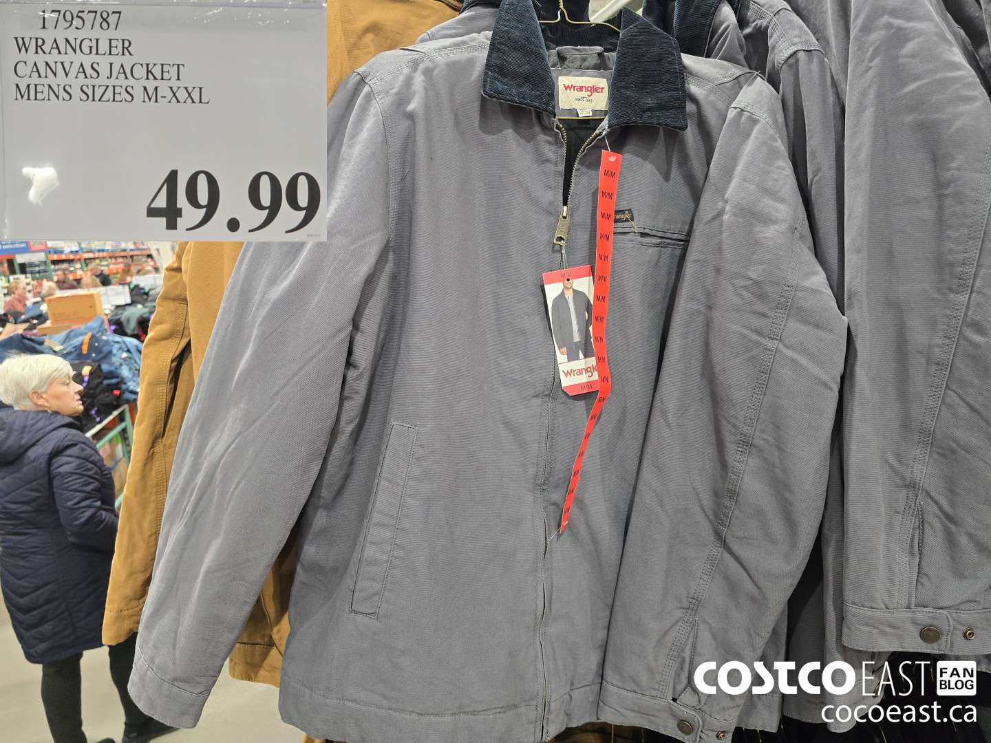 1795787 WRANGLER CANVAS JACKET MENS SIZES M-XXL $49.99