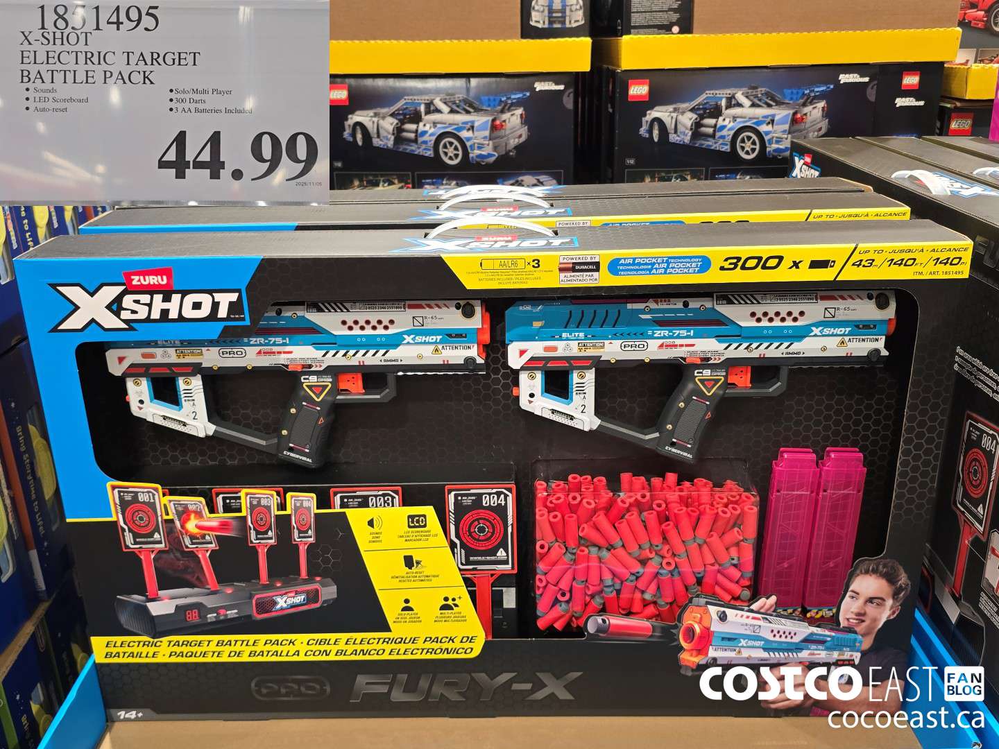 1851495 X-SHOT ELECTRIC TARGET BATTLE PACK $44.99