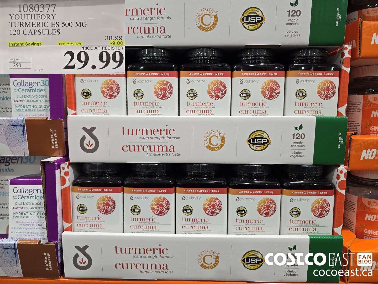 1080377 YOUTHEORY TUMERIC ES 120 VEGGIE CAPSULES ($9.00 INSTANT SAVINGS EXPIRES ON 2025-12-21) $29.99