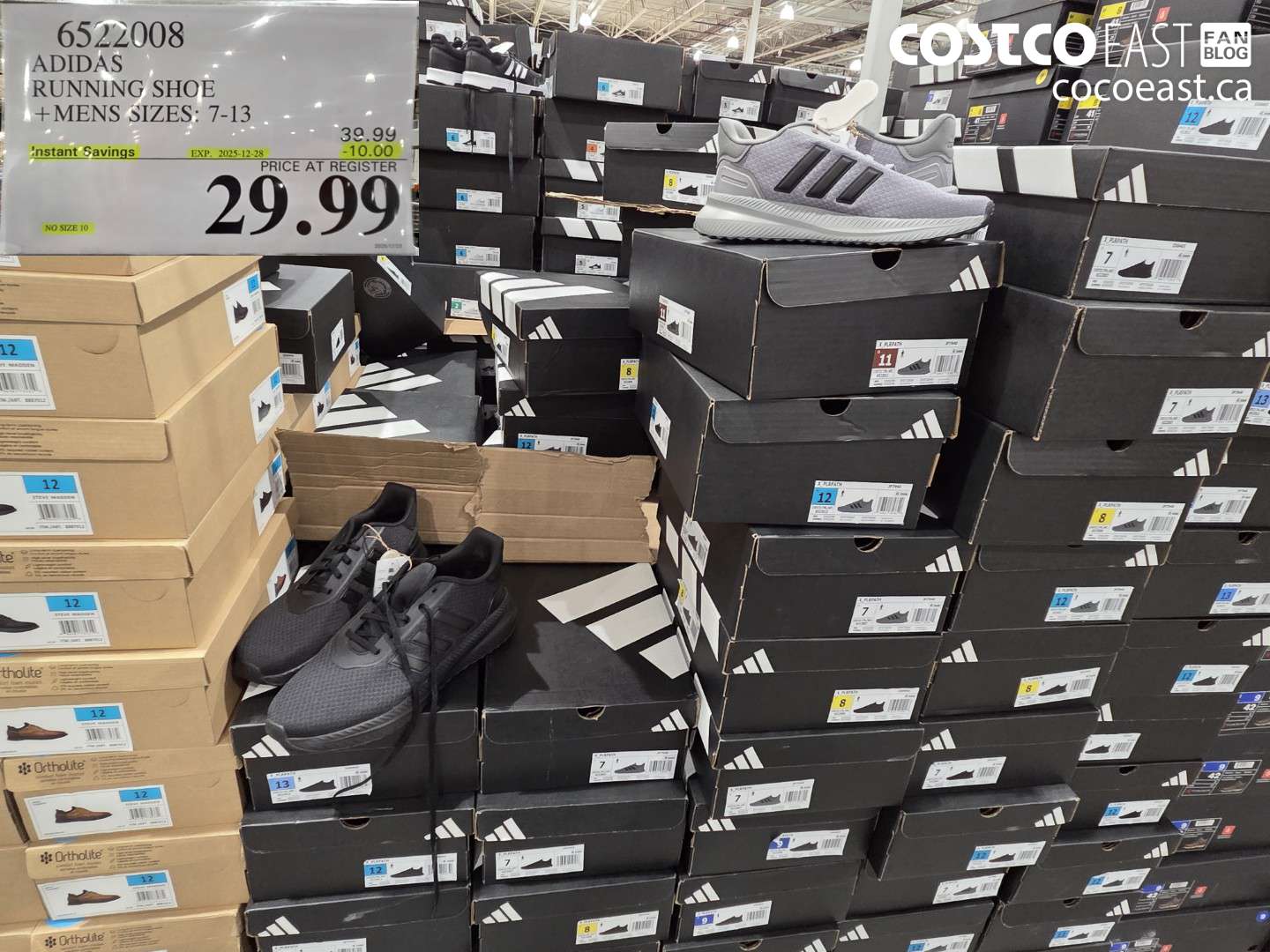 6522008 ADIDAS RUNNING SHOE +MENS SIZES: 7-13 ($10.00 INSTANT SAVINGS EXPIRES ON 2025-12-28) $29.99
