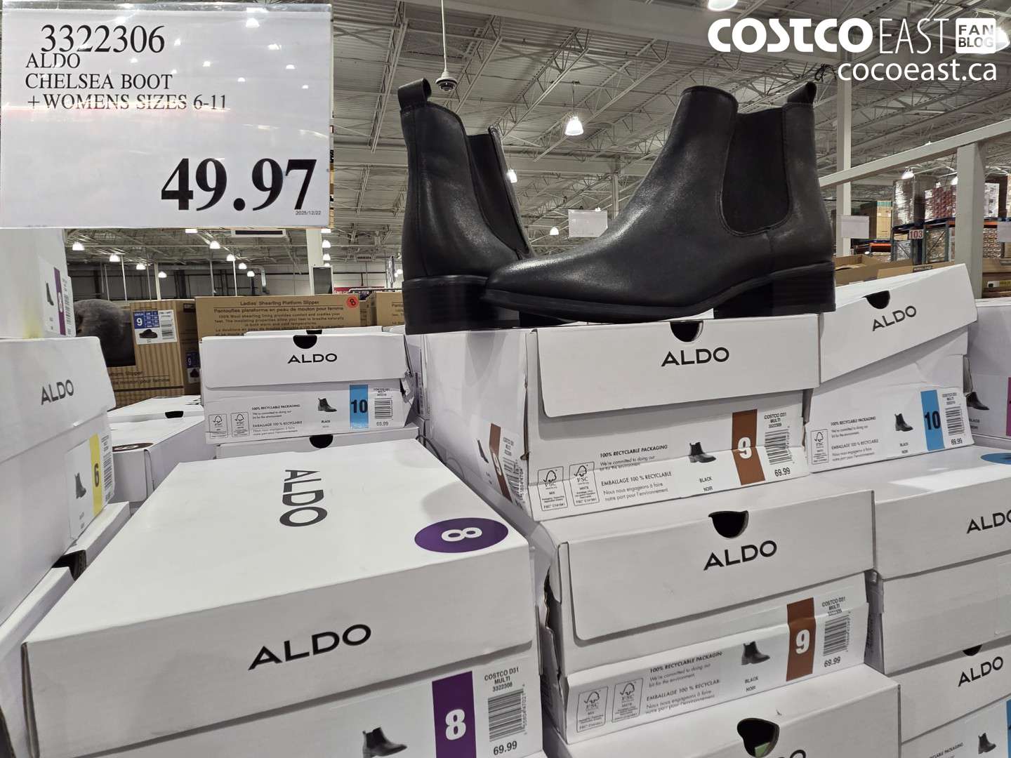 3322306 ALDO CHELSEA BOOT +WOMENS SIZES 6-11 $49.97