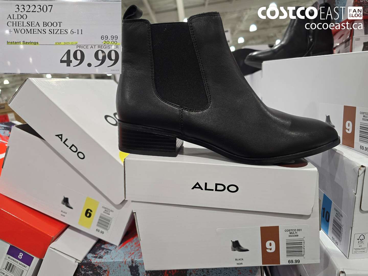 3322307 ALDO CHELSEA BOOT + WOMENS SIZES 6-11 ($20.00 INSTANT SAVINGS EXPIRES ON 2025-12-14) $49.99